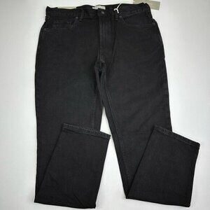 Everlane Mens The Slim Fit Jean Black Organic Cotton Low Stretch 35x32 NEW‎